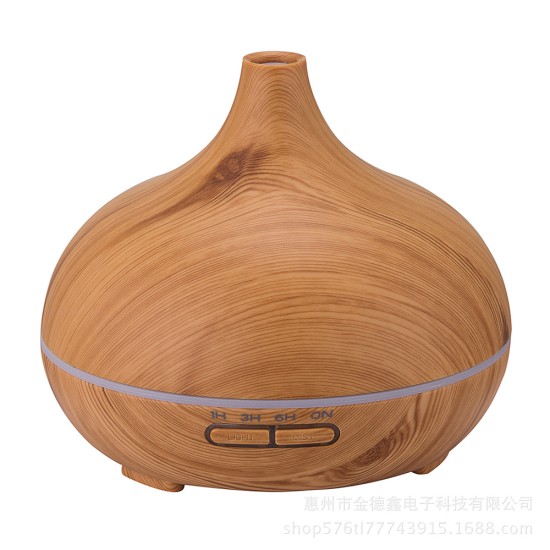 Ultrasonic Wood Grain Aroma Diffuser Home Mute Large Capacity Bedroom iffuser 500ml dark wood grain US standard 24V