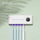 Ultraviolet Electric Toothbrush Sterilizer Free Punch Wall Mount Toothbrush Storage Box white