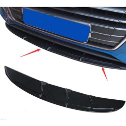 Universal Car Front Bumper Lip Spoiler Diffuser Fins Body Kit Car-styling Front Bumper Diffuser Carbon black