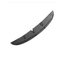 Universal Car Front Bumper Lip Spoiler Diffuser Fins Body Kit Car-styling Front Bumper Diffuser Carbon black