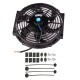 Universal Kit Black 10 inch Slim Fan Push Pull Electric Radiator Cooling Fan 12V