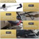 Universal Steering Wheel Brake Lock Anti-theft Retractable Double Hook Car Clutch Pedal Lock Silver