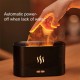 Usb Flame Night Light Air Humidifier Aromatherapy Essential Oil Diffuser Cool Mist Maker Black