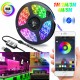 Usb Led Strip Lights 5050 Rgb Waterproof Super Bright Bluetooth-compatible App Remote Control Strip Lights 1 meter