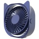 Usb Mini Desktop Fan 3 Wind Speed 360 Degrees Angle Adjustable Portable Electric Fan Summer Cooling Tools blue