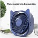 Usb Mini Desktop Fan 3 Wind Speed 360 Degrees Angle Adjustable Portable Electric Fan Summer Cooling Tools White