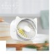 Usb Mini Desktop Fan 3 Wind Speed 360 Degrees Angle Adjustable Portable Electric Fan Summer Cooling Tools White