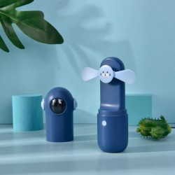 Usb Mini Handheld Fans Electric Portable Small Astronaut Shape Fan for Outdoor blue_astronaut