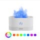 Usb Mini Humidifier with 250ml Water Tank Simulation Flame Night Light Aroma Diffuser White