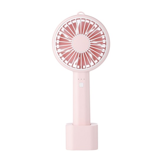 Usb Mini Mute Fans Electric Portable Handheld Household Desktop Electric Fan for Student Office Pink