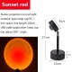 Usb Sunset Rainbow Red Projector Led Sun Projection Night Light For Bedroom Bar Coffee Store Wall Decoration Lighting Sunset red