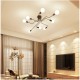 Vintage Wrought Iron Led Ceiling Lamp Living Room Bedroom Lamparas for Home Lighting 6 white