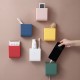 Wall Hanging Storage Box Multifunction Remote Control Storage Case Mobile Phone Plug Holder Stand Container red