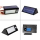 Waterproof Led Solar Powered Sensor Wall Light White light