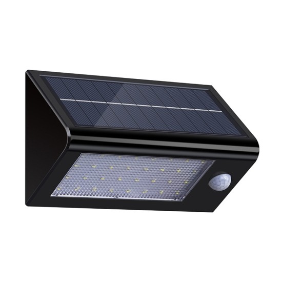 Waterproof Led Solar Powered Sensor Wall Light White light