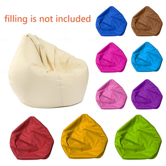 Waterproof Stuffed Animal Storage/Toy Bean Bag Solid Color Oxford Chair Cover Large Beanbag(filling is not included)-Z2RY