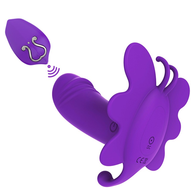 Wearable Vibrator For Women Remote Control Vibrating Masturbator Butterfly Panty Vibrator G Spot Stimulator Adult Sex Toys Purple Wearable Vibrator For Women Remote Control Vibrating Masturbator Butterfly Panty Vibrator G Spot Stimulator Adult Sex Toys Purple