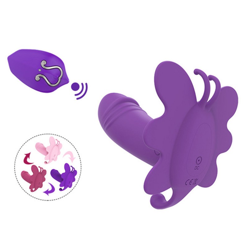 Wearable Vibrator For Women Remote Control Vibrating Masturbator Butterfly Panty Vibrator G Spot Stimulator Adult Sex Toys Purple Wearable Vibrator For Women Remote Control Vibrating Masturbator Butterfly Panty Vibrator G Spot Stimulator Adult Sex Toys Purple
