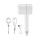 Wireless Electric Food Mixer Mini USB Rechargeable Handheld Egg Beater Baking Hand Mixer Household Kitchen Tools White