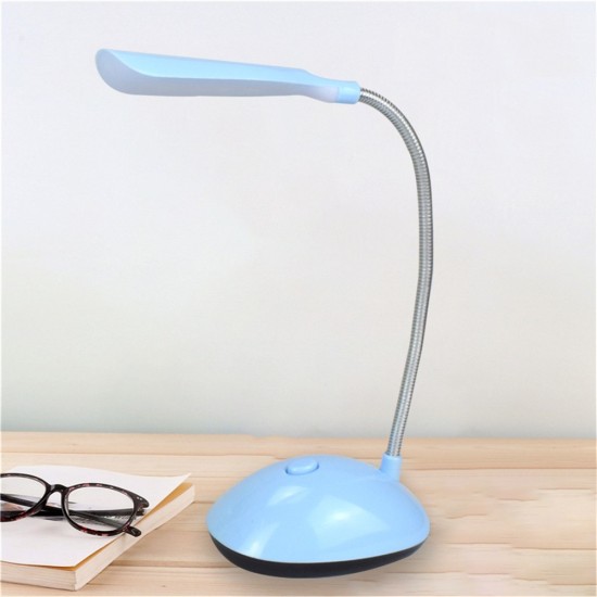 Wireless Led Desk  Lamp Battery Powered 360 Degree Rotation Height Adjustable Flexible Tube Soft Lighting Book Reading Light Green