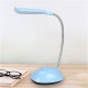 Wireless Led Desk  Lamp Battery Powered 360 Degree Rotation Height Adjustable Flexible Tube Soft Lighting Book Reading Light Green