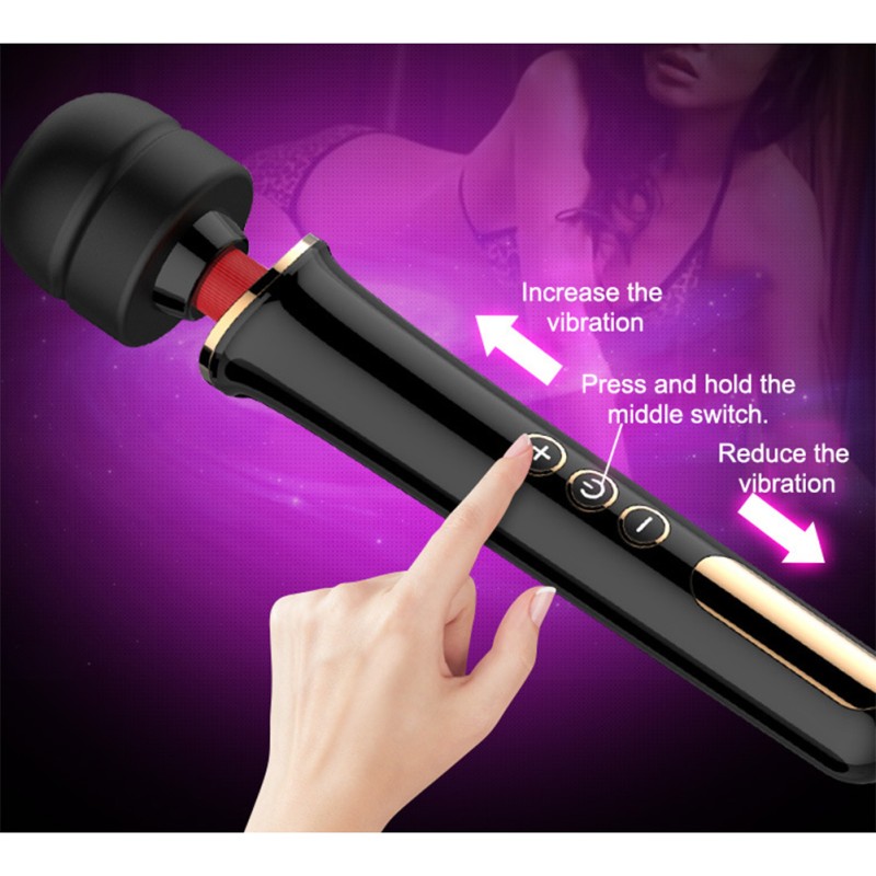 Wireless Sex Vibrator G-Spot Massager Portable Rechargeable Erotic Toys AV Magic Wand For Female Clitoris Stimulator black Wireless Sex Vibrator G-Spot Massager Portable Rechargeable Erotic Toys AV Magic Wand For Female Clitoris Stimulator black