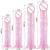 Woman Soft Crystal Dildo With Strong Suction Cup Multi-size G-spot Orgasm Sex Toys Adult Supplies YL21001-S pink small Woman Soft Crystal Dildo With Strong Suction Cup Multi-size G-spot Orgasm Sex Toys Adult Supplies YL21001-S pink small