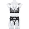 Women Lingerie Sexy Lace Bra Erotic Bra Briefs Set Plus Size Sexy Underwear black_L Women Lingerie Sexy Lace Bra Erotic Bra Briefs Set Plus Size Sexy Underwear black_L