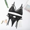 Women Lingerie Sexy Lace Bra Erotic Bra Briefs Set Plus Size Sexy Underwear black_L Women Lingerie Sexy Lace Bra Erotic Bra Briefs Set Plus Size Sexy Underwear black_L