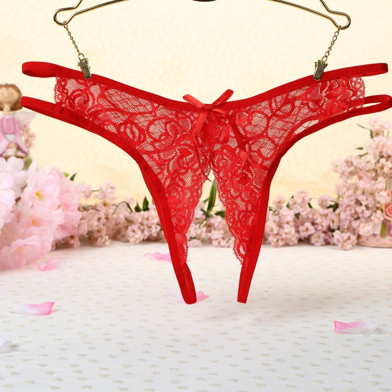 Women Sexy Lace Open Crotch Briefs Ladies Low Waist G-String Sex Game Pantie sapphire_One size Women Sexy Lace Open Crotch Briefs Ladies Low Waist G-String Sex Game Pantie sapphire_One size