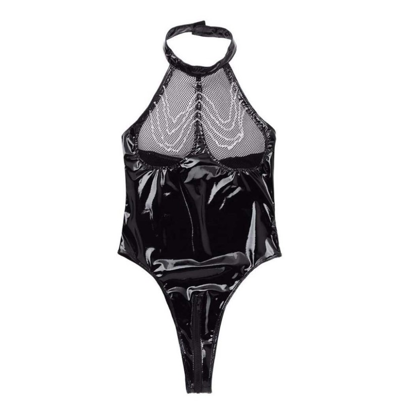 Women Sexy Leather Lingerie Plus Size Transparent Lace Hollow Sexy Underwear Porno Crotchless Erotic Costumes XL Women Sexy Leather Lingerie Plus Size Transparent Lace Hollow Sexy Underwear Porno Crotchless Erotic Costumes XL