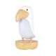 Wooden Bird Night Light USB Charging Stepless Dimming LED Table Lamp with Bluetooth-compatible Speaker