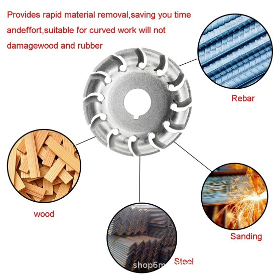 Woodworking Repair Cutting Blade Angle Grinder Wood Grinding Disc Tea Tray Cutter For Rough Repair Carvings Type