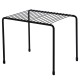 Wrought Iron Storage Rack Kitchen Stackable Seasoning Bowl Finishing Rack Organizer Black S