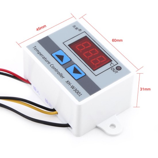 XH-W3001 Temperature Controller Digital LED Temperature Controller DC12 AC220V ZJ0182-1