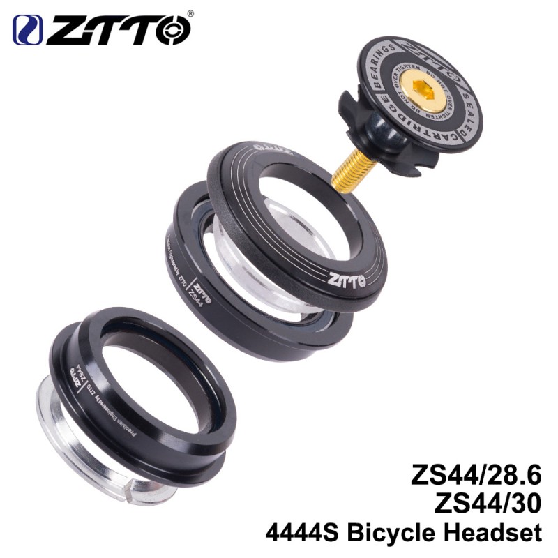 ZTTO Bicycle Headset MTB Road Bike Steering Column Headset 44mm Straight Tube Fork Bike Frame Low Profile Semi-integrated black ZTTO Bicycle Headset MTB Road Bike Steering Column Headset 44mm Straight Tube Fork Bike Frame Low Profile Semi-integrated black