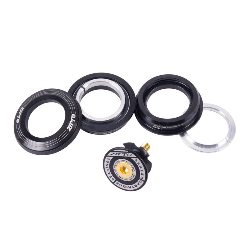 ZTTO Bicycle Headset MTB Road Bike Steering Column Headset 44mm Straight Tube Fork Bike Frame Low Profile Semi-integrated black ZTTO Bicycle Headset MTB Road Bike Steering Column Headset 44mm Straight Tube Fork Bike Frame Low Profile Semi-integrated black