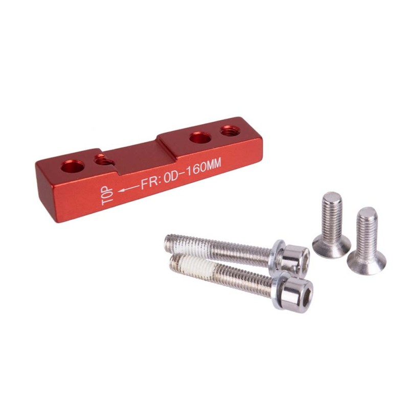 ZTTO Road Bike Disc Brake Flat Mount Adapter Ultralight Bracket Disc Brake Adaptor FF160 red ZTTO Road Bike Disc Brake Flat Mount Adapter Ultralight Bracket Disc Brake Adaptor FF160 red