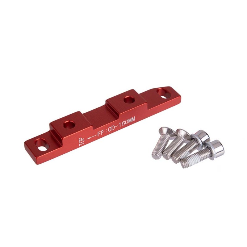 ZTTO Road Bike Disc Brake Flat Mount Adapter Ultralight Bracket Disc Brake Adaptor FF160 red ZTTO Road Bike Disc Brake Flat Mount Adapter Ultralight Bracket Disc Brake Adaptor FF160 red