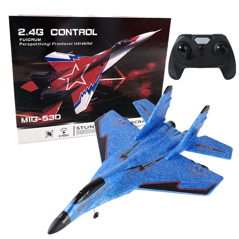 ZY-530 Remote Control Airplane With Light 2.4G EPP Foam Aircraft Fixed Wing RC Glider Blue ZY-530 Remote Control Airplane With Light 2.4G EPP Foam Aircraft Fixed Wing RC Glider Blue