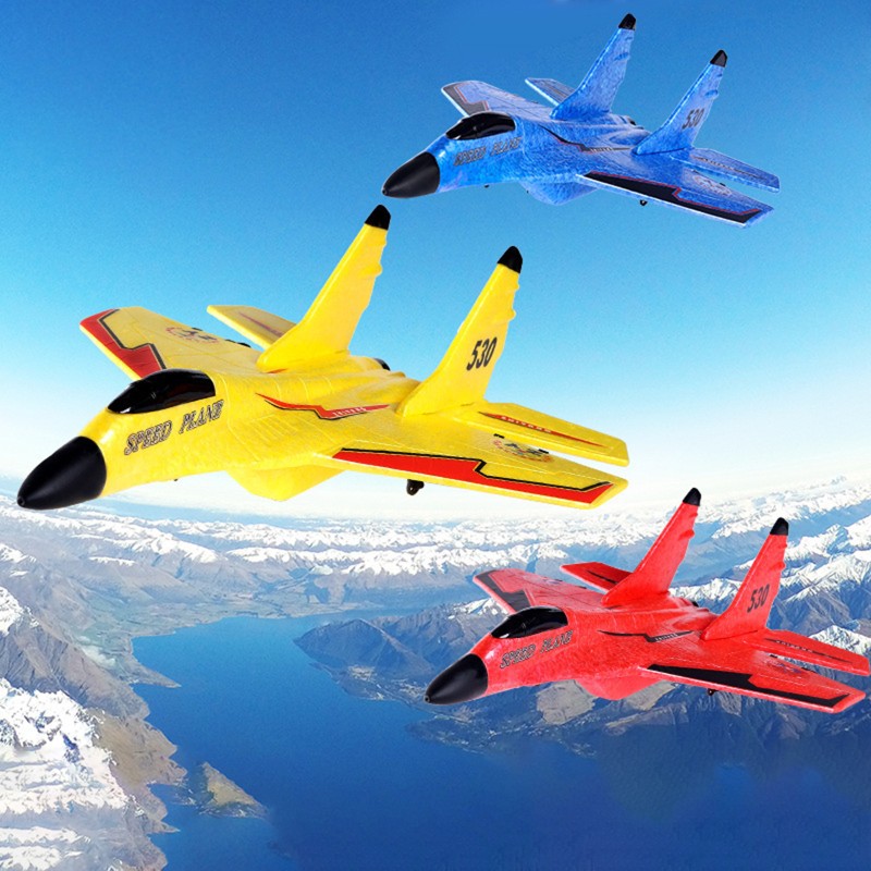ZY-530 Remote Control Airplane With Light 2.4G EPP Foam Aircraft Fixed Wing RC Glider Yellow ZY-530 Remote Control Airplane With Light 2.4G EPP Foam Aircraft Fixed Wing RC Glider Yellow