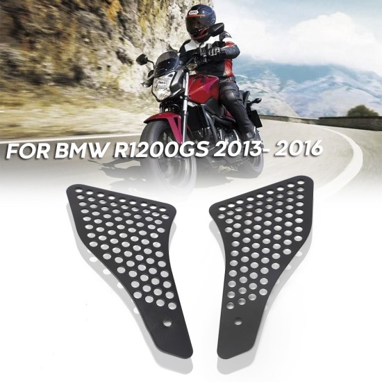 1 Pair of Motorcycle Air Intake Grille Guard Cover for BMW BWM Waterbird 1200GS15-16 black