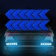 12PCS Big Car Night Warning Reflective Sticker Scratch Modified Electric Motorcycle Body Sticker  blue