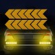 12PCS Big Car Night Warning Reflective Sticker Scratch Modified Electric Motorcycle Body Sticker  yellow