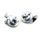 12V 105-115 (db) Car Horn Motorcycle Universal Chrome Dual Tone Air Snail Horn Tweeter Horn  Silver