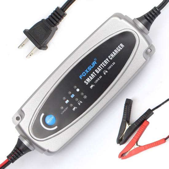 12V 3.6A Or 12V/0.8A Car Motorcycle Battery Charger Ac Input 100-240v Eu Uk Us Plug U.S. Plug