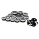 13pcs Motorcycle Frame Caps Set Frame Hole Cover Plug for BMW R NINE T 2014-2016 gray