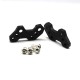 2 pcs Motorcycle Rearset Base Foot Pegs Rear for Suzuki GSXR150 GSX-R150 17-20 black