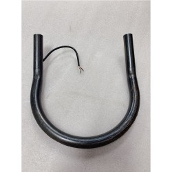 20MM Tube Universal Cafe Racer Seat Frame Hoop Brat Style Loop with LED Brake Turn Singal Light for Honda Yamaha Suzuki 210 curved opening + lamp