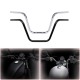 22mm 7/8"  25mm 1" Motorcycle Modified Handlebar for  Honda Kawasaki Suzuki Chopper Bobber Cafe Racer black